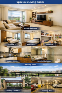 3bhk rent sector 9 dwarka living room