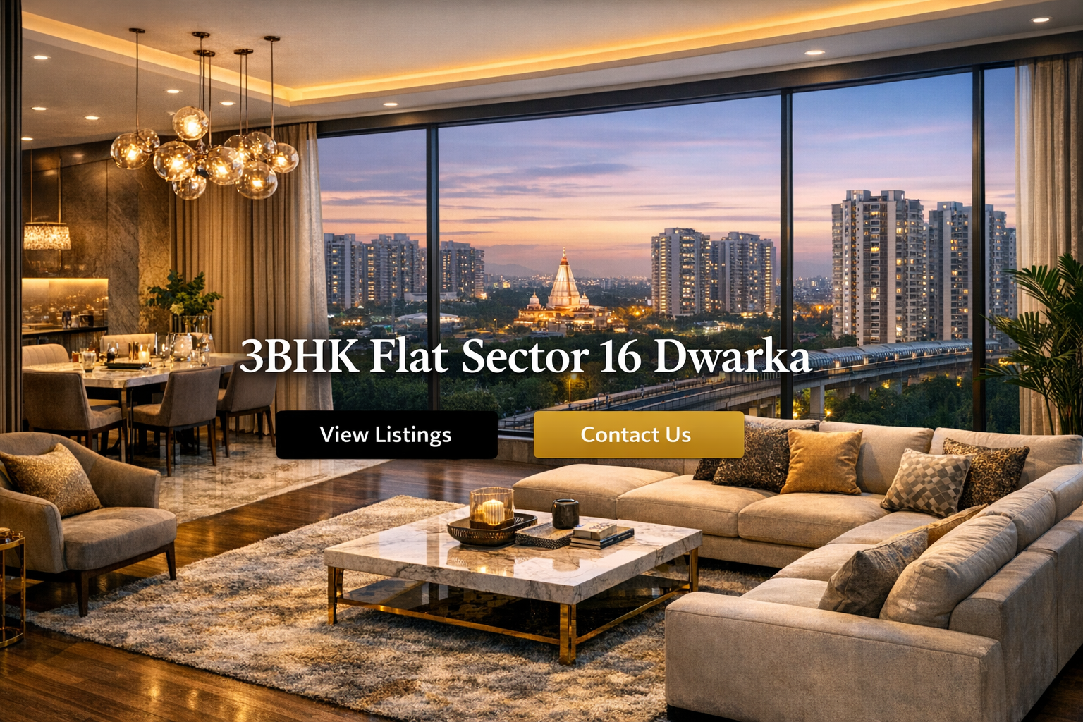 3bhk flat sector 16 dwarka delhi
