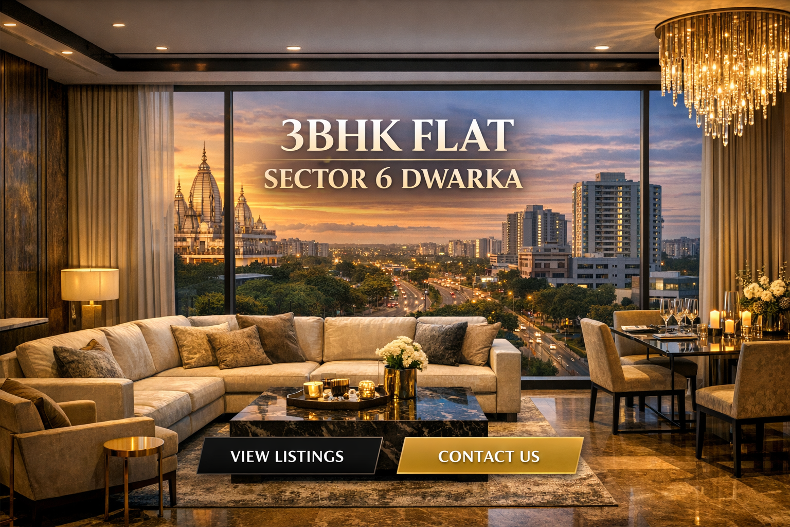 3bhk flat sector 6 dwarka