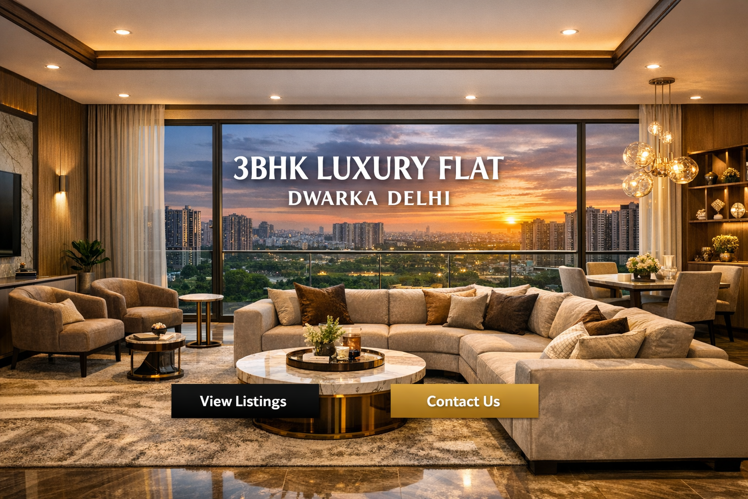 3bhk luxury flat dwarka delhi