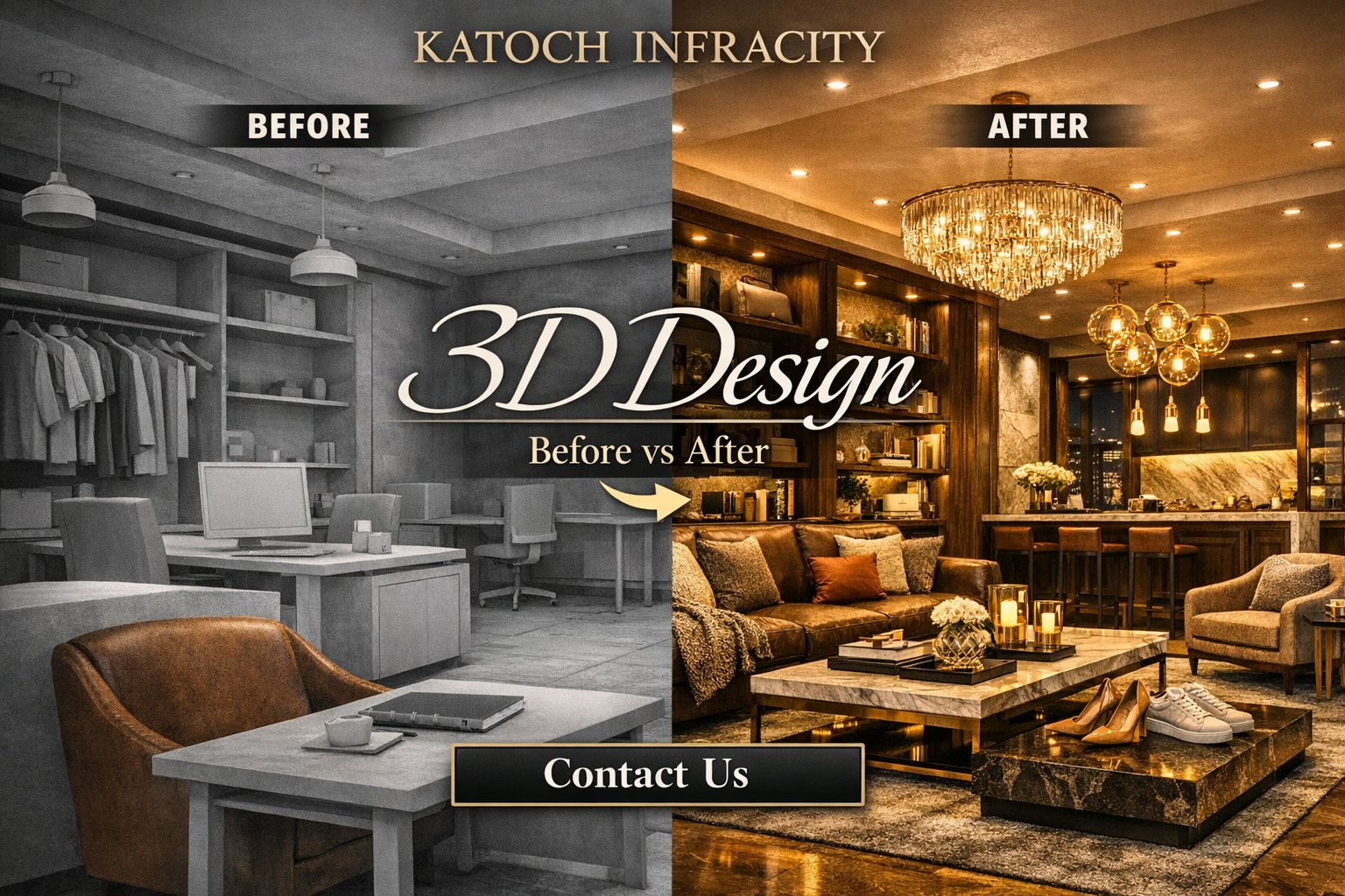 3d design before after
