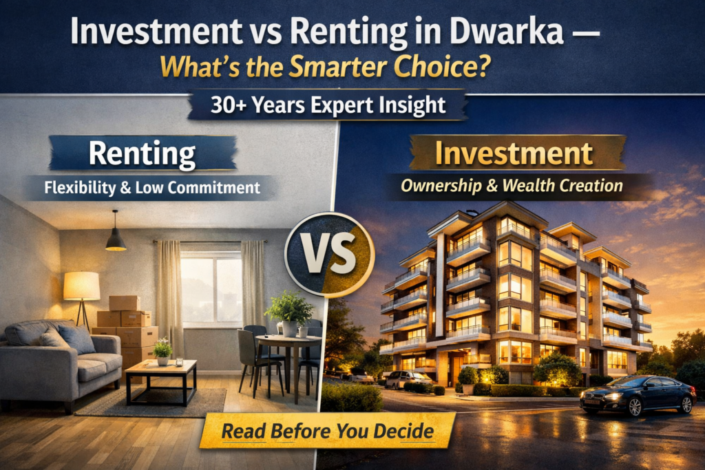 investment vs renting dwarka