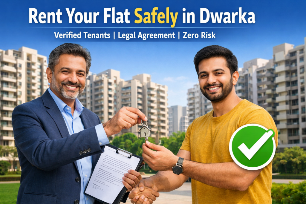 rent flat dwarka safely